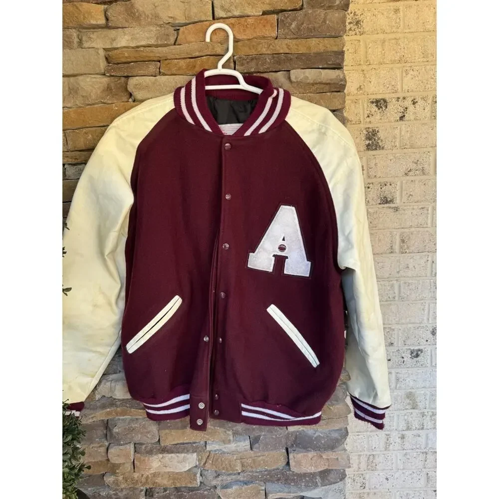 Matt's Jackets Vintage Basketball Letterman Jacket-Size 46